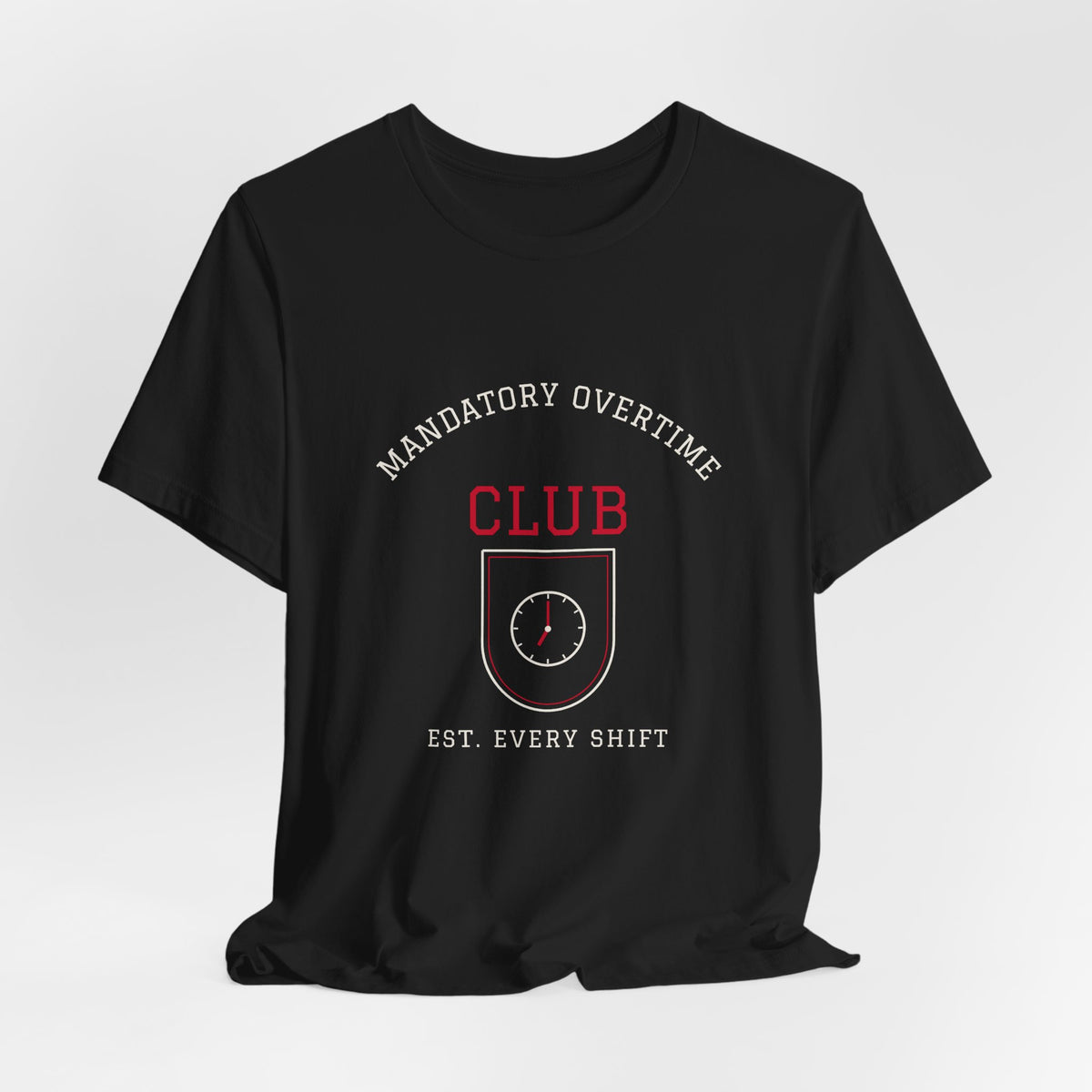 Mandatory Overtime Club Varsity Tee